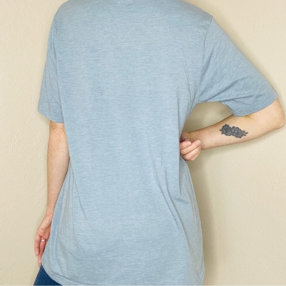 Crowned Free Light Blue Fear Less Desert Cactus Graphic Tee - Picture 3 of 6